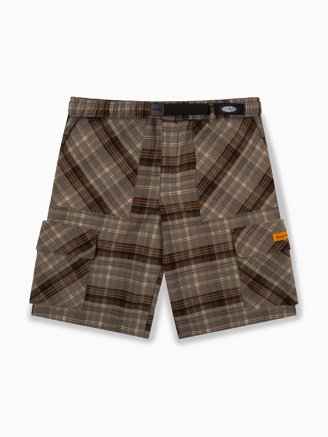 Plaid Runner Cargo Shorts
