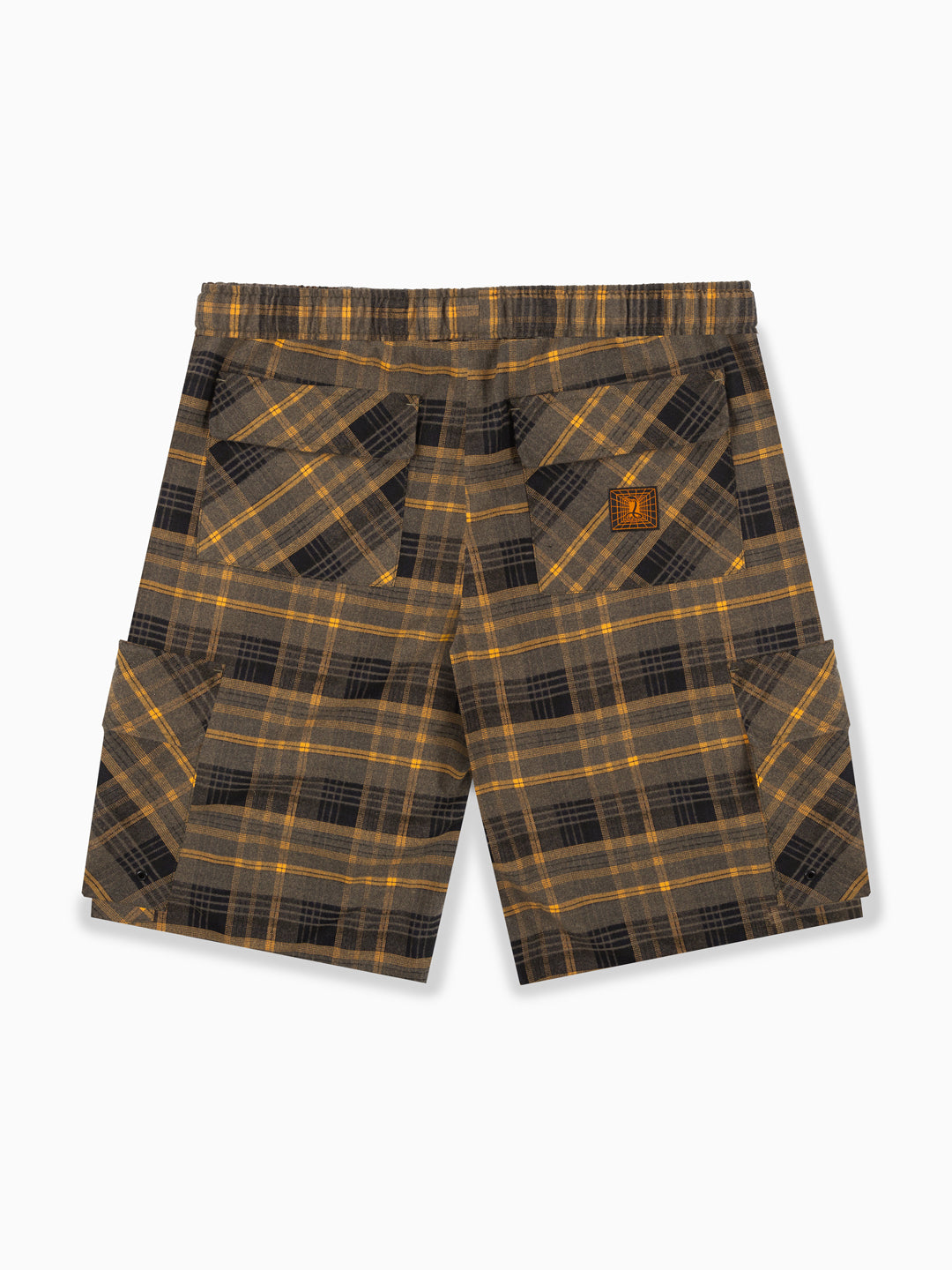 Plaid Runner Cargo Shorts