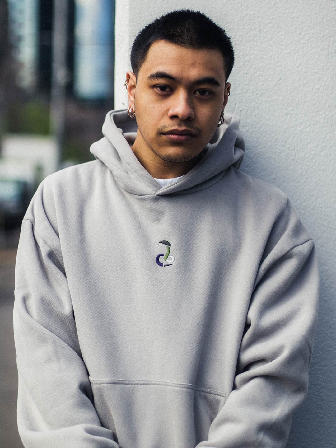 Scrap Logo Hood Fleece