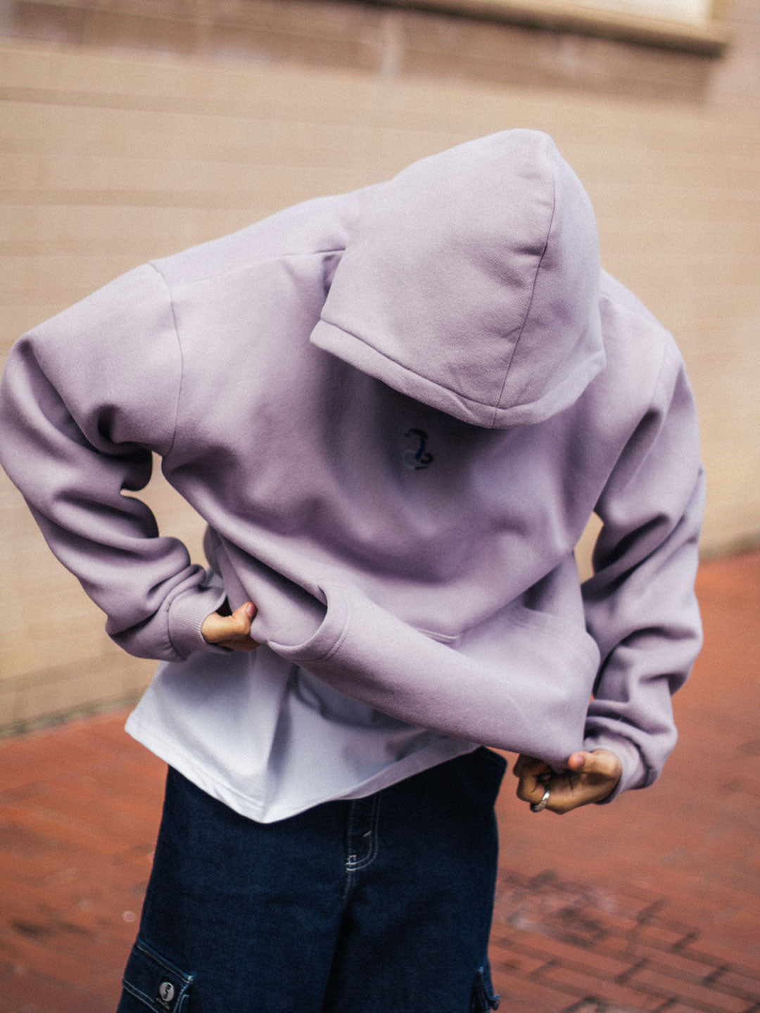 Scrap Logo Hood Fleece