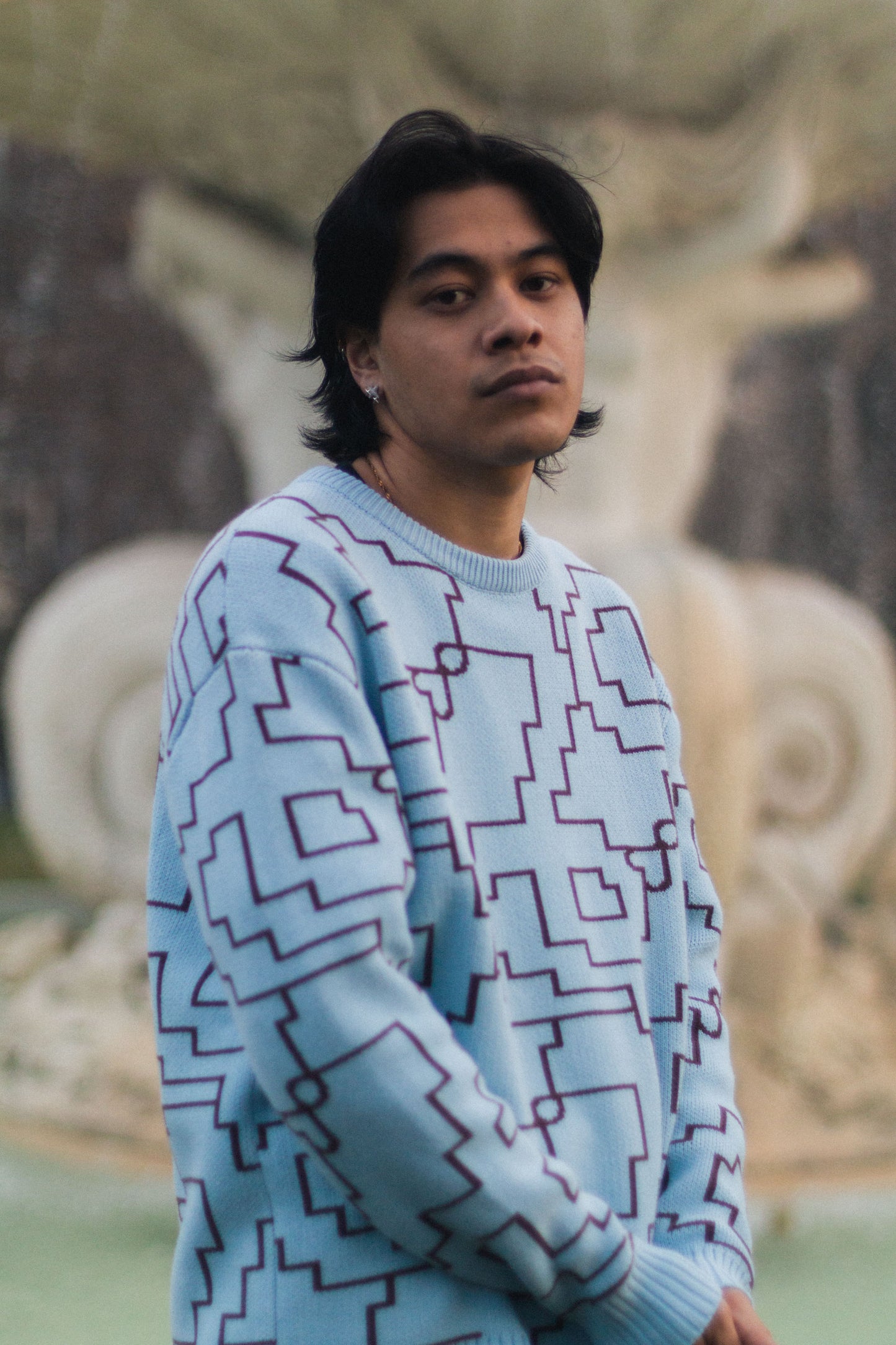 Mosaic Knit Sweater