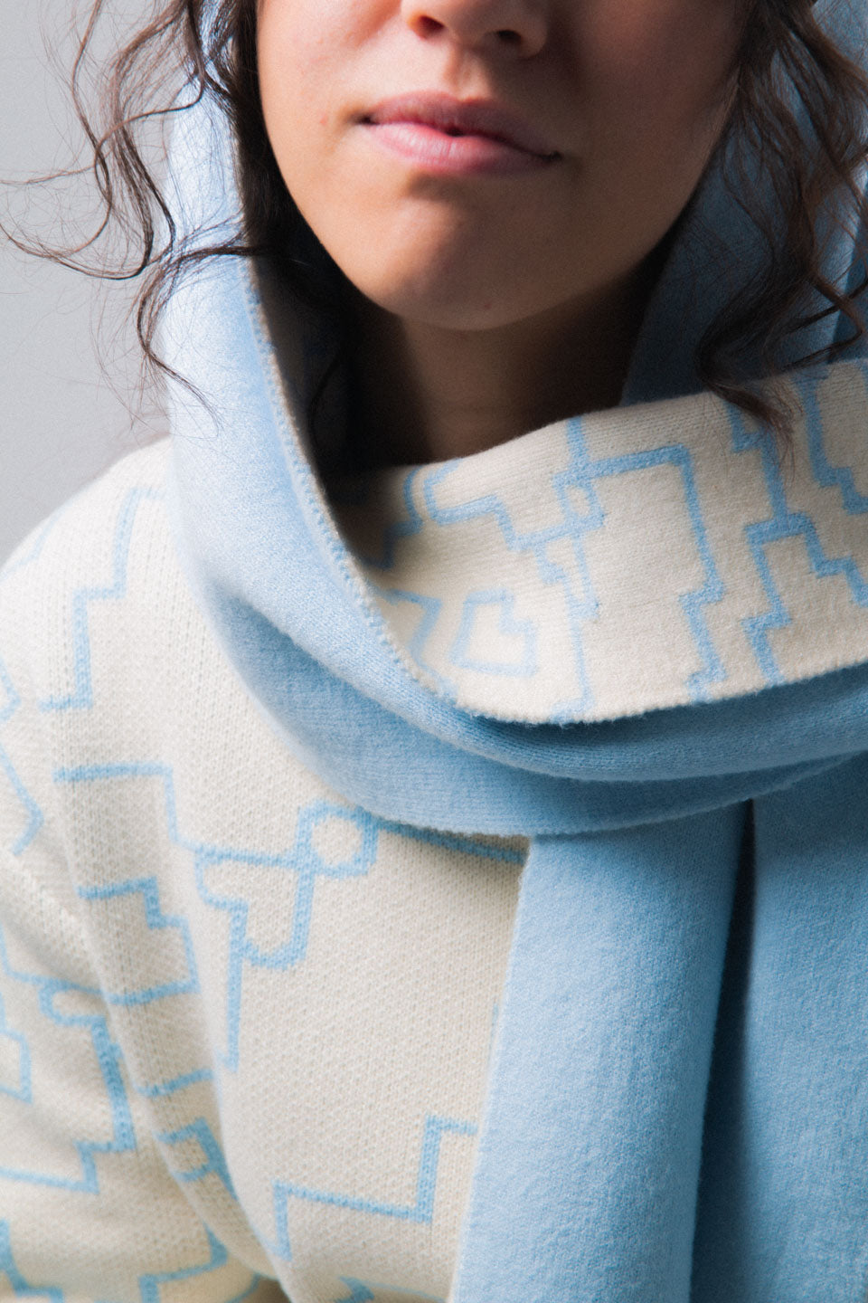 Mosaic Knit Scarf