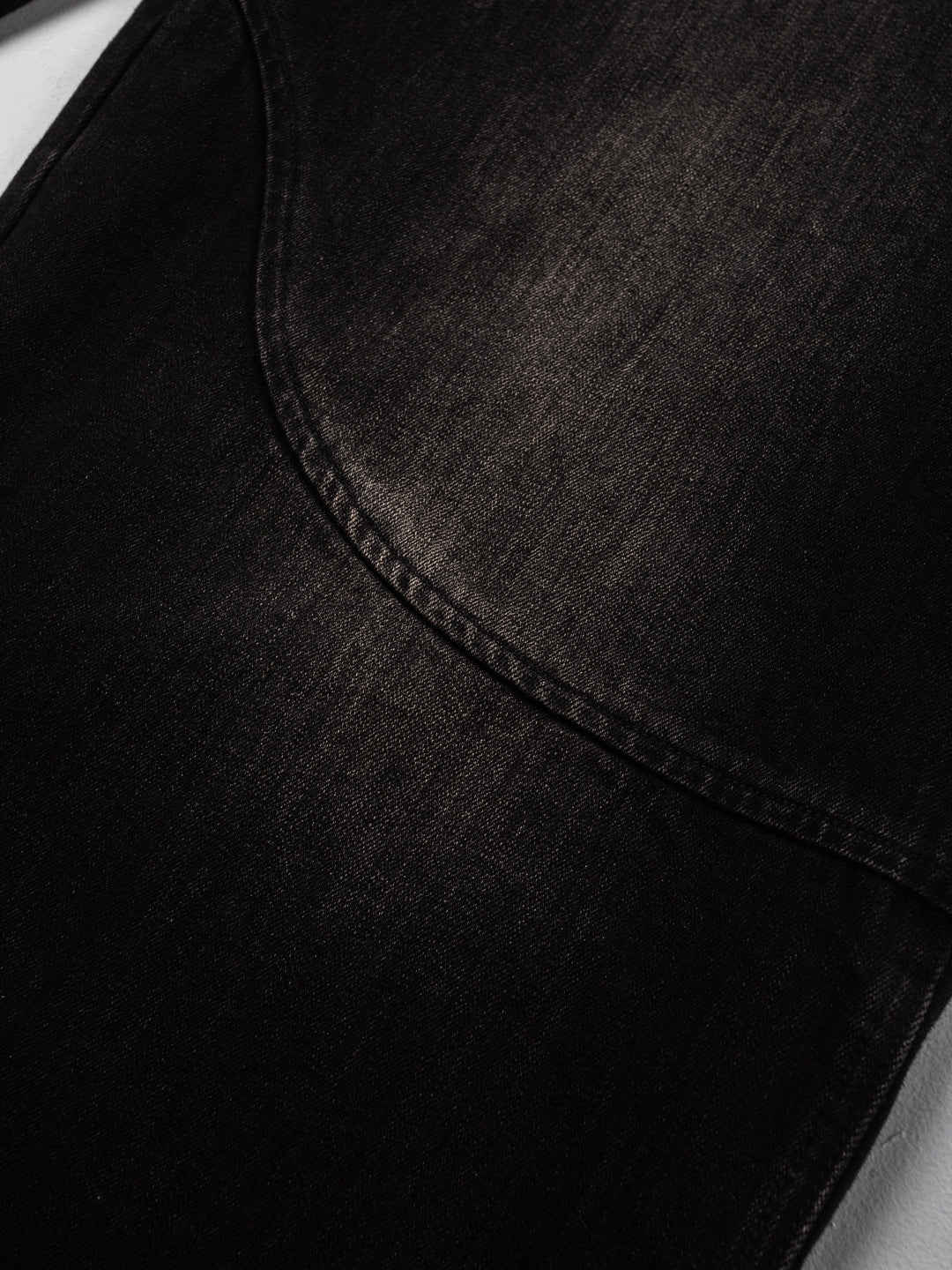 Cursive Washed Denim Jeans