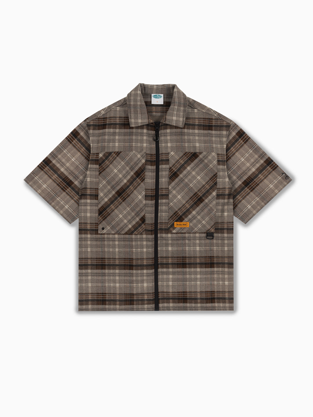 Plaid Runner Zip-Thru Shirt