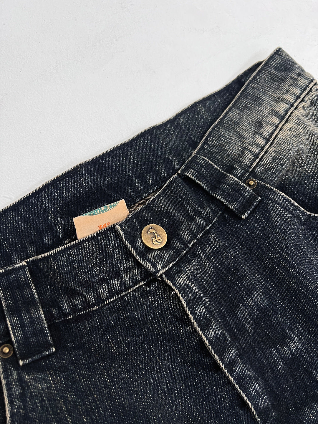 Washed Cursive Denim 1/1