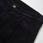Gridline Pleated Corduroy Trousers