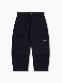 Gridline Pleated Corduroy Trousers