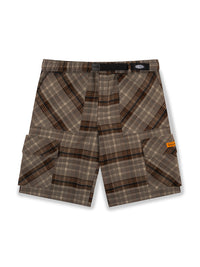 Plaid Runner Cargo Shorts