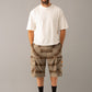 Plaid Runner Cargo Shorts