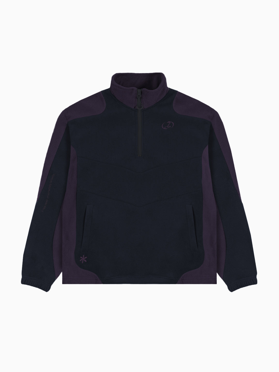Trekker Polar Fleece Quarter Zip (Navy / Purple)