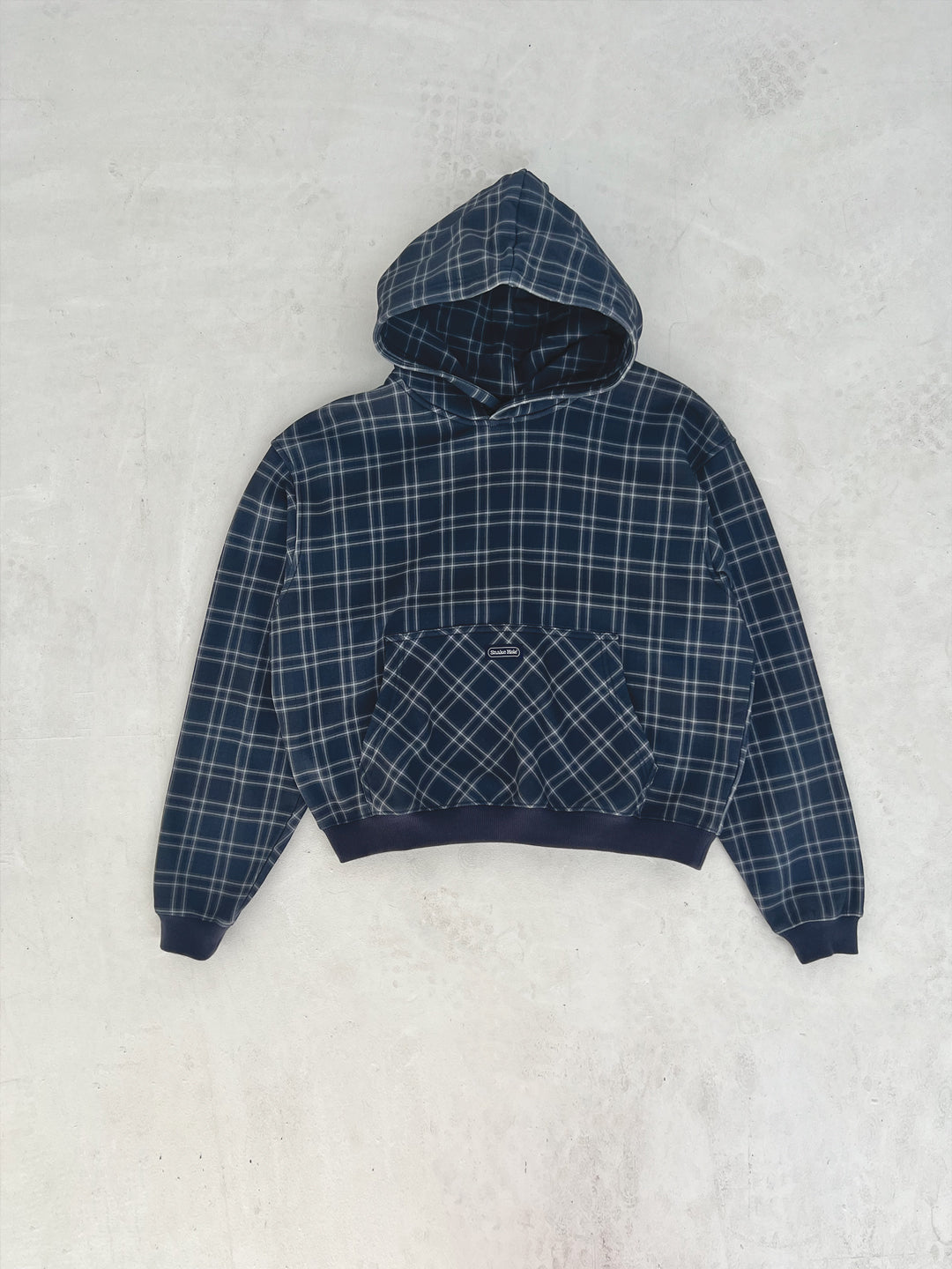 Checkered Hood Fleece Size S