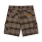 Plaid Runner Cargo Shorts