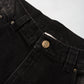 Cursive Washed Denim Jeans