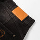 Cursive Washed Denim Jeans