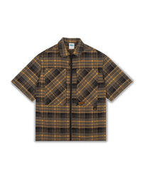 Plaid Runner Zip-Thru Shirt